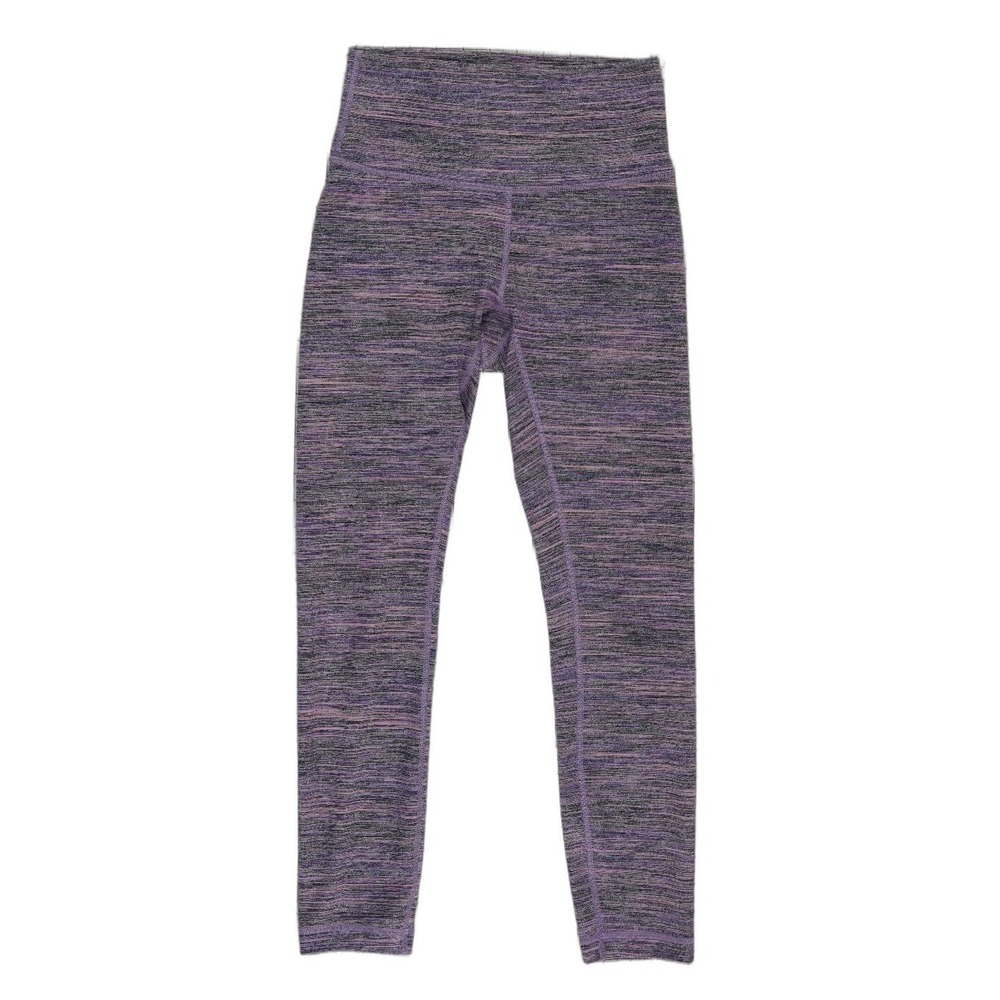 Lululemon Wunder Under Leggings Women's Size 4 Purple Space Dye High Rise Ankle